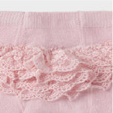 Baby Girls Rose Pink Ruffle Tights